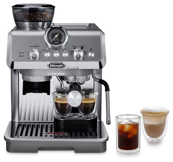 Siebträger Kaffeemaschine 15 bar  EC9255.M La Specialista Arte Evo (Grau, Edelstahl) 
