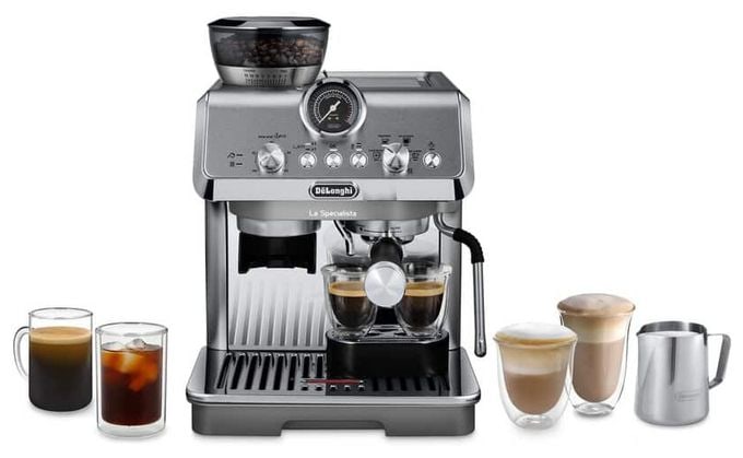 Siebträger Kaffeemaschine 15 bar 1400 W  EC9255.M La Specialista Arte Evo (Stahl) 