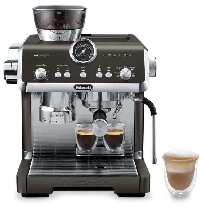 Siebträger Kaffeemaschine 19 bar 1550 W  EC9555.BK La Specialista (Schwarz, Edelstahl) 
