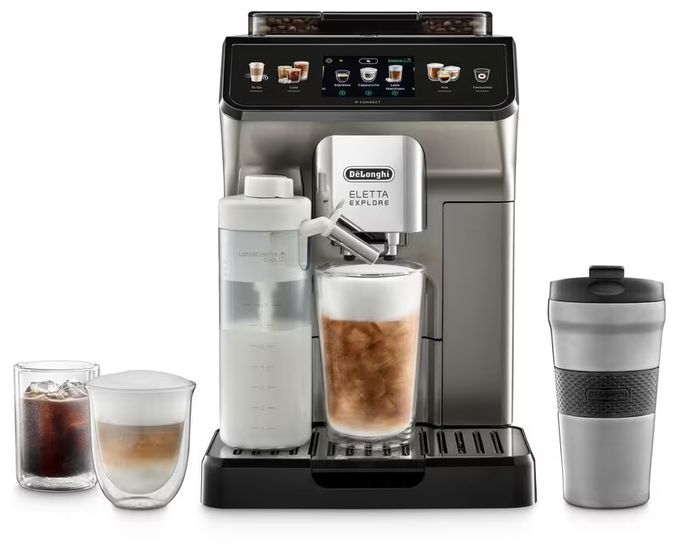 Kaffeevollautomat 19 bar 1,8 l 300 g AutoClean  Eletta Explore Cold Brew ECAM450.86.T (Titan) 