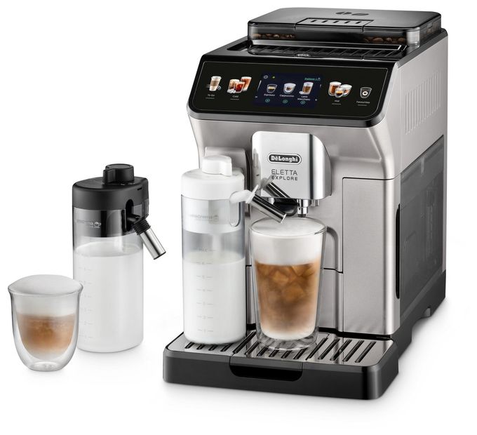 Kaffeevollautomat 19 bar 1,8 l 300 g  Eletta Explore ECAM450.55.S (Schwarz, Silber) 