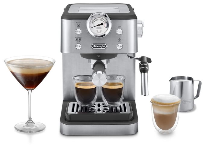 Siebträger Kaffeemaschine 15 bar 1350 W  EM450.M Linea Classic (Schwarz, Edelstahl) 