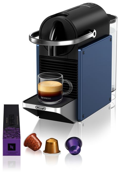 Nespresso Kapselmaschine 19 bar 1,0 l (Schwarz, Blau, Silber) EN127.BL Pixie 