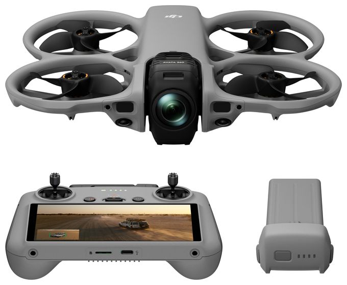 15520 x 7760 Pixel Oktocopter Multicopter/Drohne Flugzeit: 23 min  Avata 360 (DJI RC 2) (Grau) 