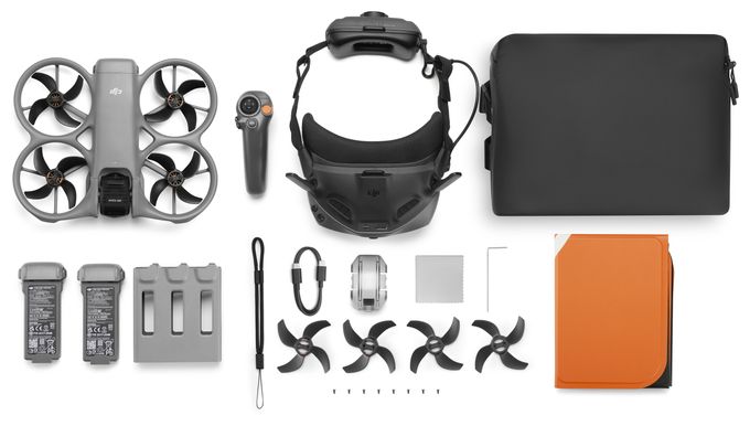 15520 x 7760 Pixel Oktocopter Multicopter/Drohne Flugzeit: 23 min  Avata 360 Motion Combo (Goggles N3) (Grau) 