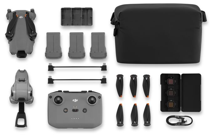 8192 x 6144 Pixel Quadrocopter Multicopter/Drohne Flugzeit: 36 min  Mini 5 Pro Fly More Combo (DJI RC-N3) (Schwarz, Grau) 