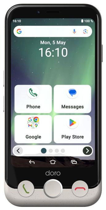 64 GB 4G Smartphone 11,4 cm (4.5 Zoll) 2,0 GHz Android 13 MP Einzelne Kamera Kamera Dual Sim WiFi 5  Aurora A10 (Schwarz, Weiß) 
