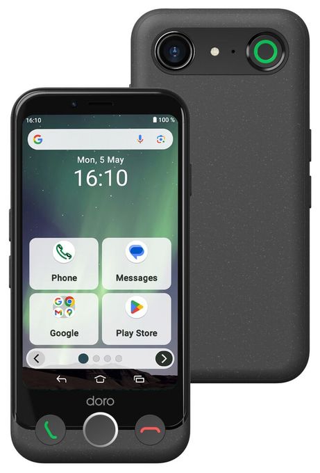 64 GB 4G Smartphone 11,4 cm (4.5 Zoll) 2,0 GHz Android 13 MP Einzelne Kamera Kamera Dual Sim WiFi 5  Aurora A10 (Schwarz) 