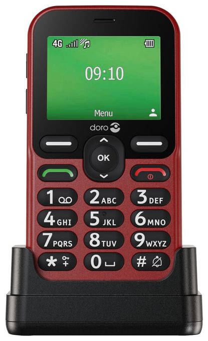 4G Smartphone 6,1 cm (2.4 Zoll 1 GHz 0,3 MP Single SIM  Leva E10 (Rot) 