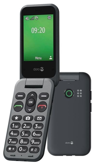 4G Smartphone 7,11 cm (2.8 Zoll) 0,3 MP Single SIM  Leva E20 (Schwarz) 