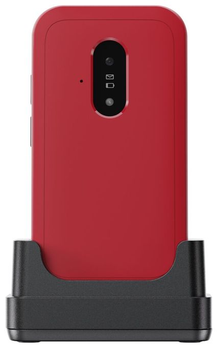 4G Smartphone 7,11 cm (2.8 Zoll) 0,3 MP Single SIM  Leva E22 (Rot, Weiß) 