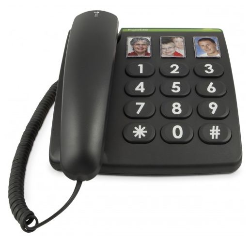 DECT-Telefon  PhoneEasy 331ph (Schwarz) 