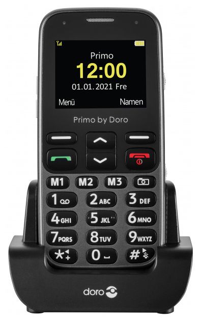 Primo 218 2G Smartphone 5,08 cm (2 Zoll) Single SIM (Schwarz, Graphit) 