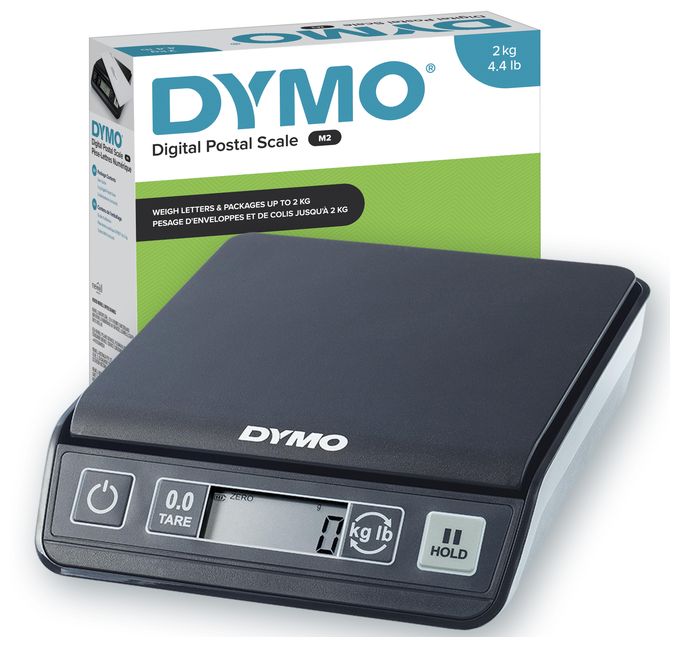 DYMO M2 Paketwaage | bis zu 2 kg | USB Briefwaage mit LCD-Bildschirm 