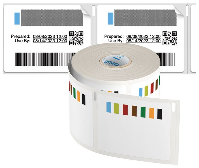 DYMO Original LabelWriter Etiketten für Lagerbewegungen | 54 mm x 70 mm | Farbcodierte Etiketten für die Vorratsrotation in der Großküche an | 400 Etiketten | für LabelWriter-Beschriftungsgerät 