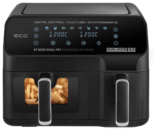 Doppel Heißluftfritteuse 8,3 l 2700 W  AF8300 (Schwarz) 
