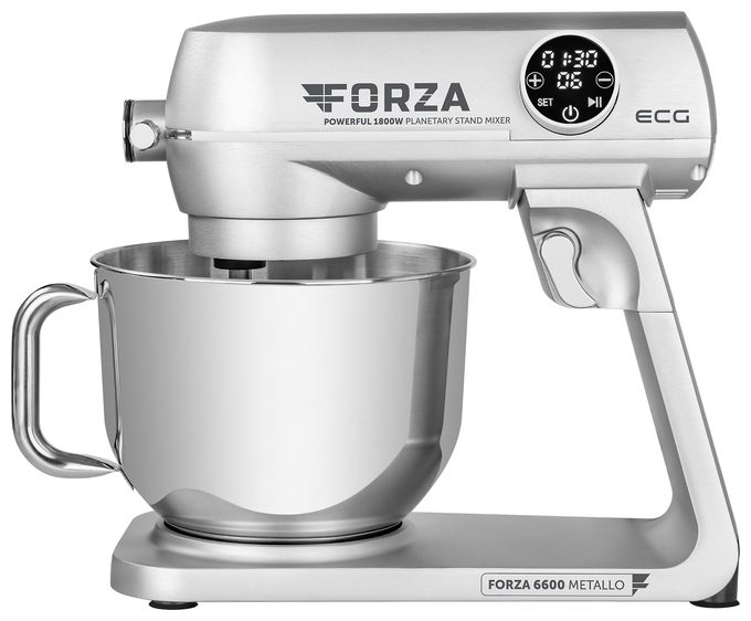 1800 W Küchenmaschine 6,5 l  Forza 6600 (Silber, Edelstahl) 