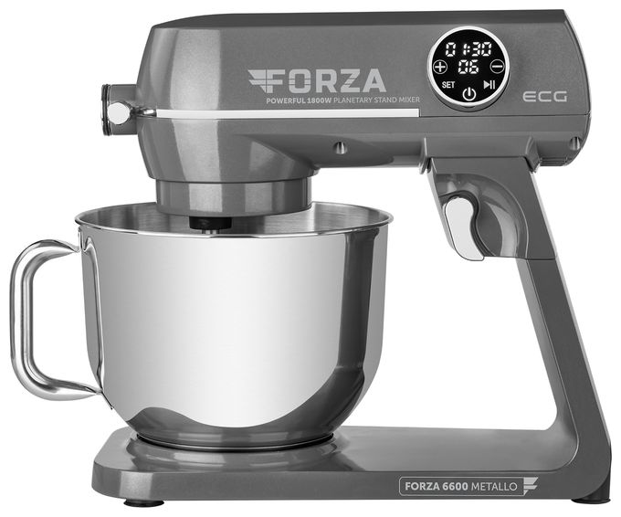1800 W Küchenmaschine 6,5 l  Forza 6600 (Schwarz, Edelstahl) 