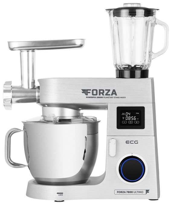 1800 W Küchenmaschine 8 l  Forza 7800 (Silber, Edelstahl) 