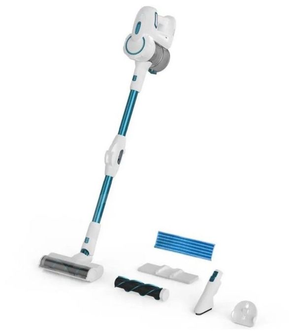 Handstaubsauger Beutellos bis 30 min Laufzeit 22,2 V HEPA  VT5220 2in1 Flex Clean (Weiß) 