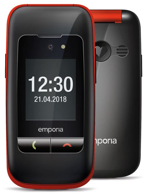 2G Smartphone 6,1 cm (2.4 Zoll 2 MP  One (Schwarz, Rot) 