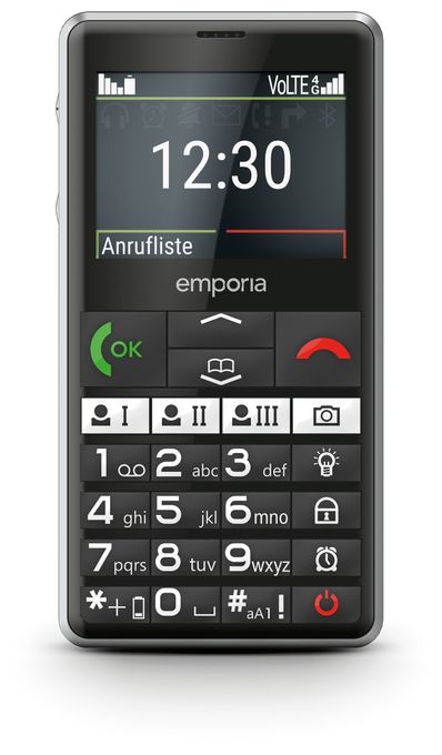 4G Smartphone 5,87 cm (2.31 Zoll) 2 MP Single SIM  Pure V76 (Schwarz) 
