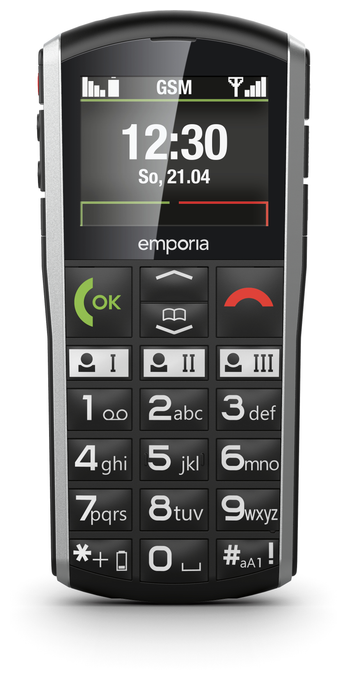 SimpliCity V27 2G Smartphone 5,08 cm (2 Zoll) Single SIM (Schwarz, Silber) 