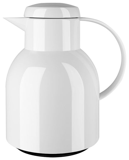  504229 SAMBA Quick Press Isolierkanne 1l Glas-Isolierkolben (Weiß) 