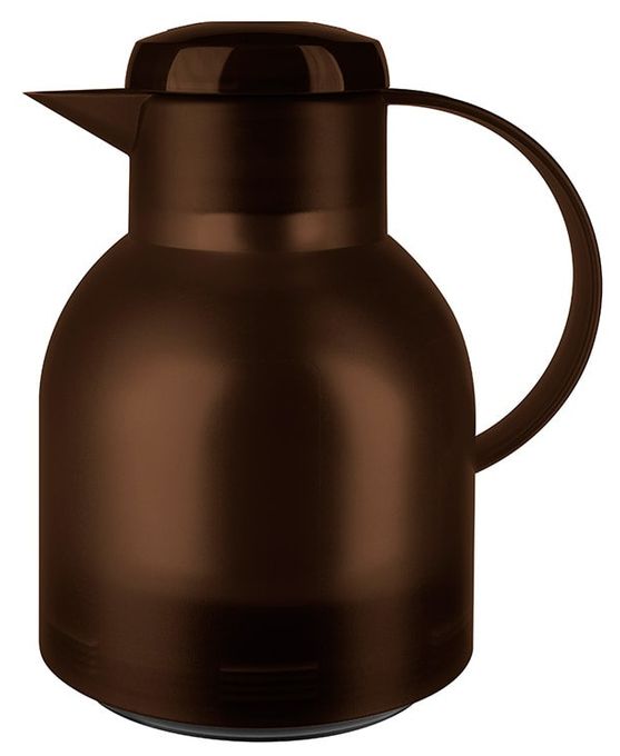  509820 SAMBA Quick Press Isolierkanne 1l Glas-Isolierkolben (Braun) 