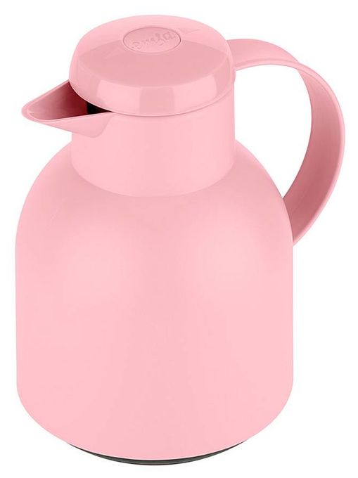  SAMBA Quick Press Isolierkanne 1,0l Glas-Isolierkolben (Pink) 