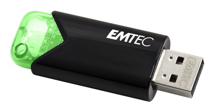 USB Typ-A Stick 64 GB  B110 Click Easy (Schwarz, Grün) 