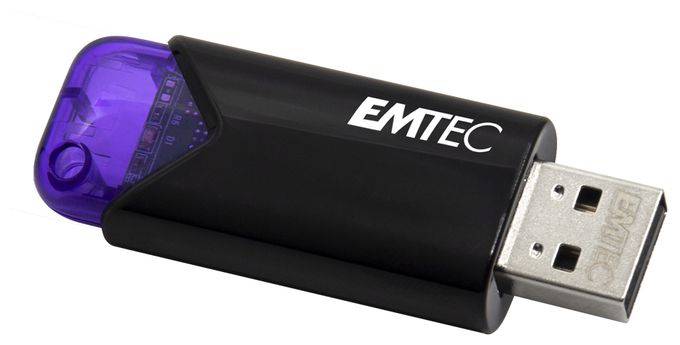 USB Typ-A Stick 128 GB  B110 Click Easy (Schwarz, Violett) 