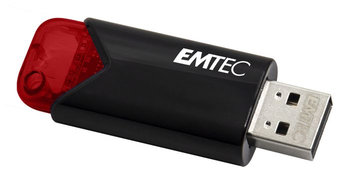 USB Typ-A Stick 256 GB  B110 Click Easy (Schwarz, Rot) 