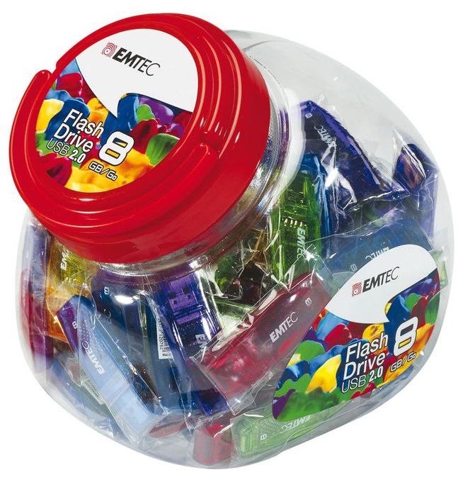USB Typ-A Stick 32 GB  C410 Color Mix - Candy Jar 80 Stück (Mehrfarbig) 
