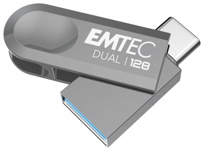 USB Type-A / USB Type-C Stick 128 GB  D280 Dual (Silber) 