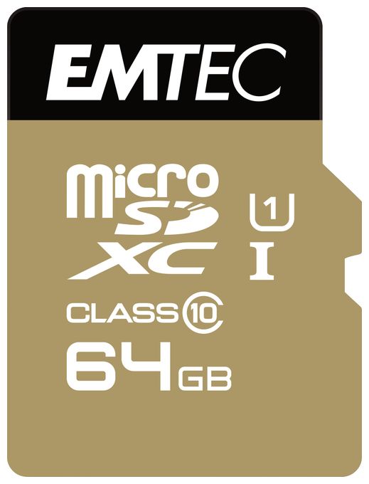 MicroSDXC Speicherkarte 64 GB Klasse 10 ECMSDM64GXC10GP 