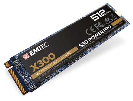 512 GB SSD PCI Express 3.0 M.2 X300 Power Pro 