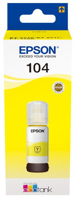 104 EcoTank Yellow ink bottle 