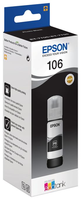 originale Druckerpatronen Foto schwarz 70 ml 106 C13T00R140 