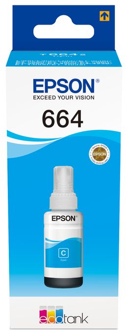664 Ecotank Cyan ink bottle (70ml) 