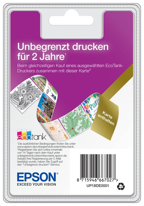 Druckerpatronen EcoTank Unlimited Printing 