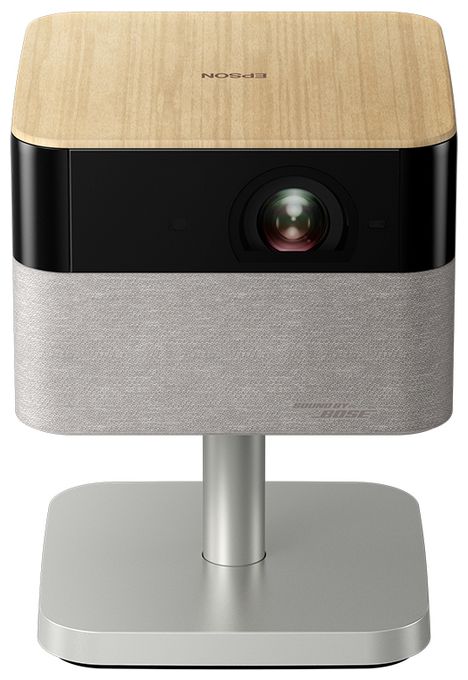4K (4096x2400) 3LCD LED Standard Throw-Projektor 1000 ANSI Lumen (Schwarz, Eiche, Silber) EF-72 