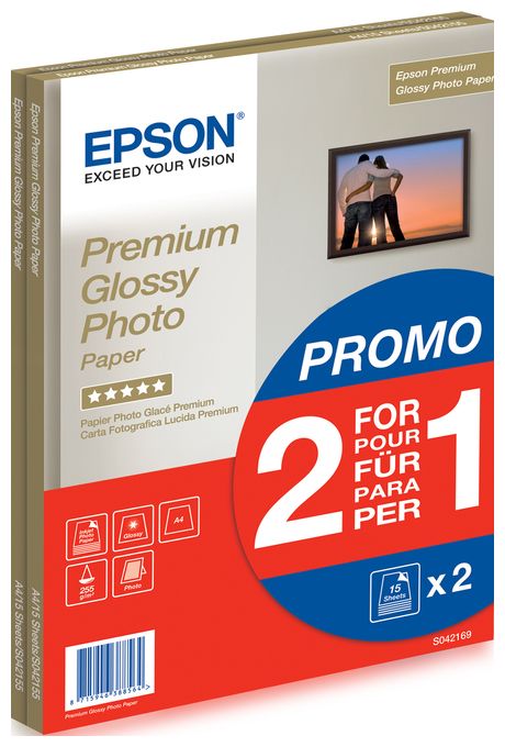 Premium Glossy Photo Paper - A4 - 2x 15 Blätter 