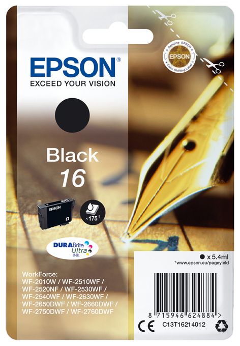 Singlepack Black 16 DURABrite Ultra Ink 
