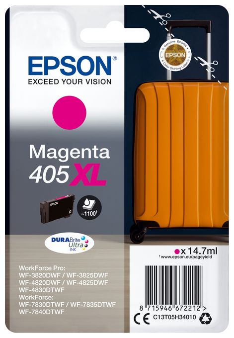 Singlepack Magenta 405XL DURABrite Ultra Ink 