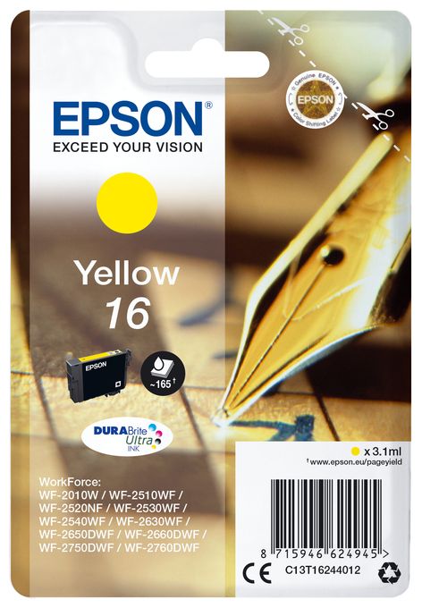 Singlepack Yellow 16 DURABrite Ultra Ink 