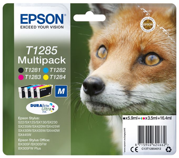 originale Druckerpatronen Schwarz 5,9 ml 185 Seiten T1281M C13T12814012 