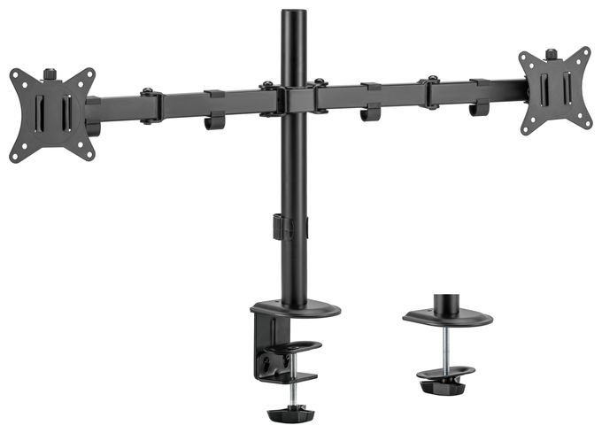 17"-32" Gelenk-Dual-Monitor-Tischhalterung 