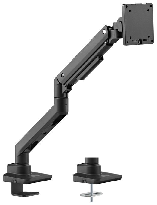 17"-49" Schwerlast-Monitor-Schreibtischhalterung, Schwarz 