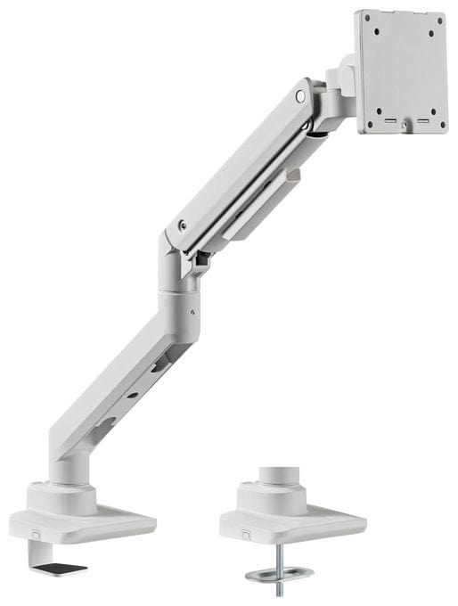 17"-49" Schwerlast-Monitor-Schreibtischhalterung, Weiß 